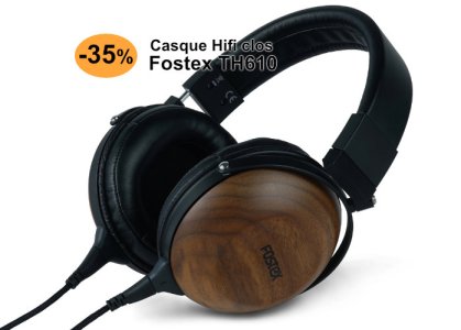 -35 % sur le Fostex TH610 : un casque Hifi fermé, à coques en bois, très recommandable