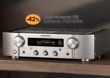 -41 % sur le Marantz PM7000N : ampli-streamer Hifi abordable et très apprécié