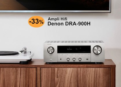 Bon plan audiophile : -33 % sur le Denon DRA-900H, ampli-tuner- streamer Hifi avec DAC Hi-res et HDMI 8K