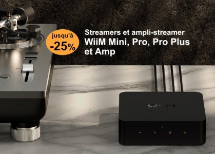 Jusqu'à -25 % sur les WiiM Mini, Pro, Pro Plus, Amp et Remote