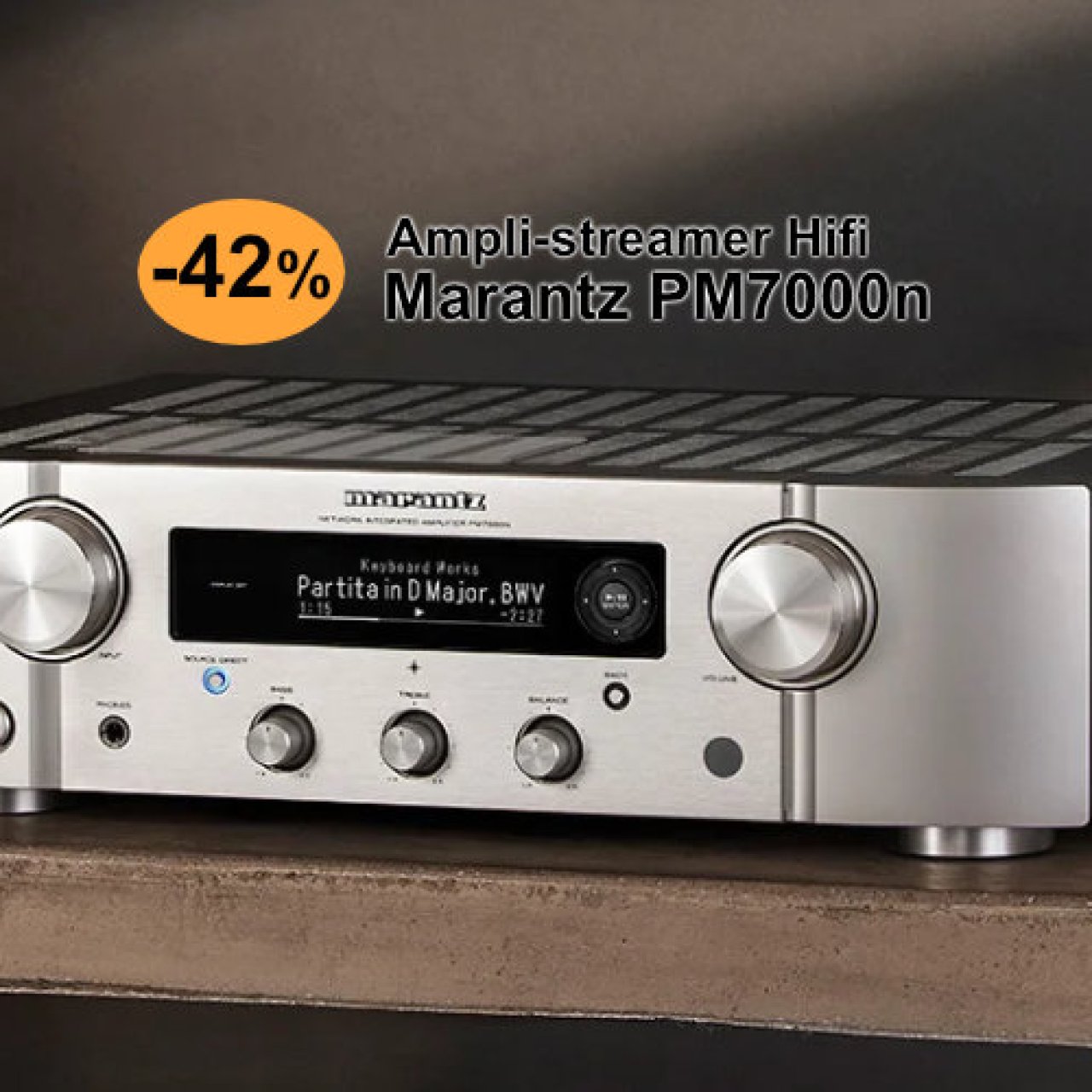 -41 % sur le Marantz PM7000N : ampli-streamer Hifi abordable et très apprécié