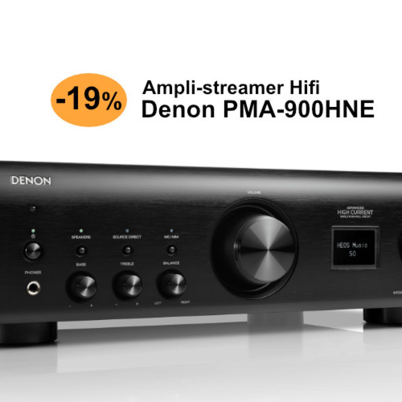 Bon plan Hifi : -19 % sur le Denon PMA-900HNE, un ampli audiophile, connecté et abordable