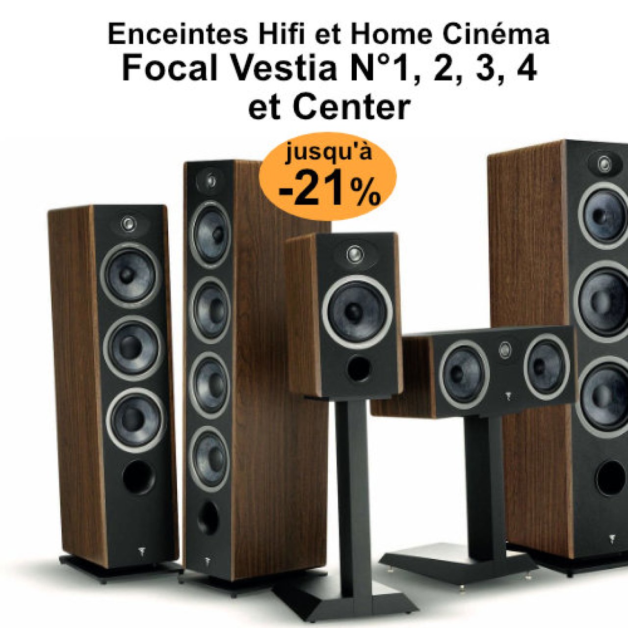 Jusqu'à -27 % sur les Focal Vestia, enceintes Hifi et Home Cinéma made in France