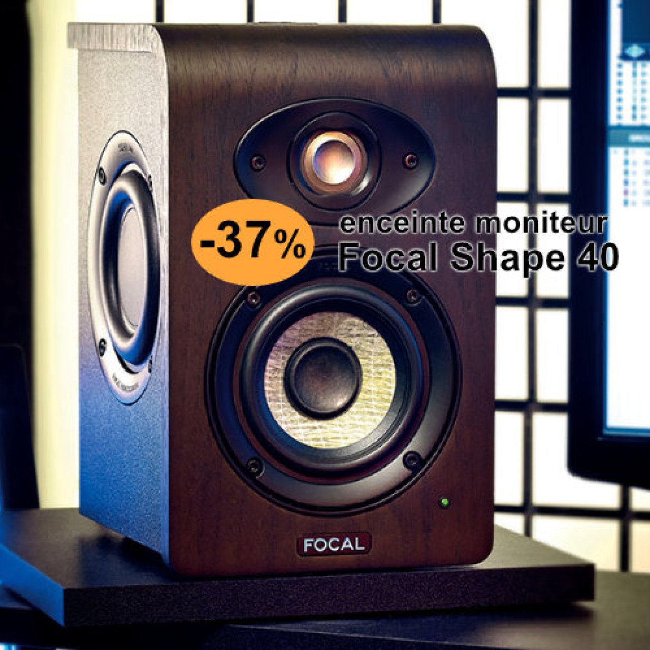 -37 % sur la Focal Shape 40, enceinte moniteur de proximité