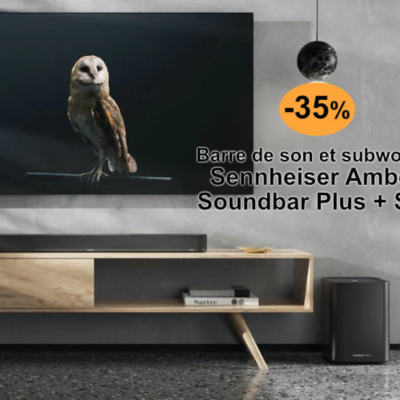 -35 % sur la barre de son Sennheiser Ambeo Soundbar Plus et son caisson de grave dédié