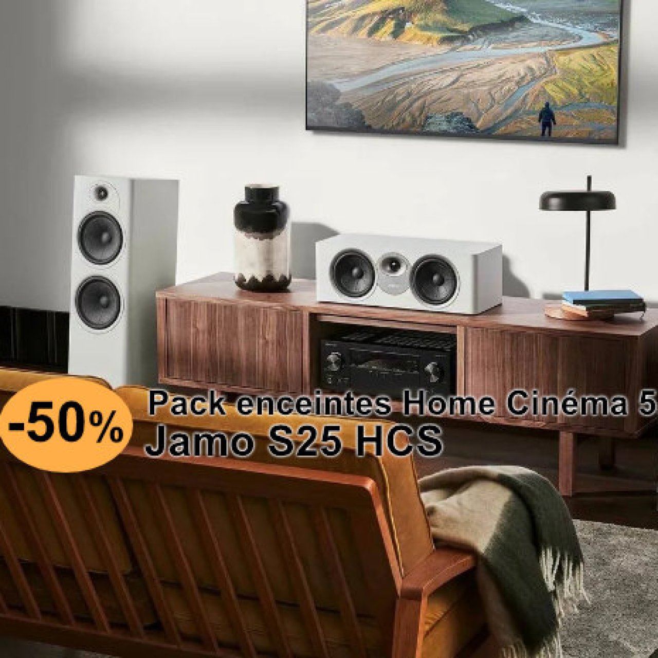 -50 % sur le pack d'enceintes Home Cinéma 5.0 Jamo S25 HCS