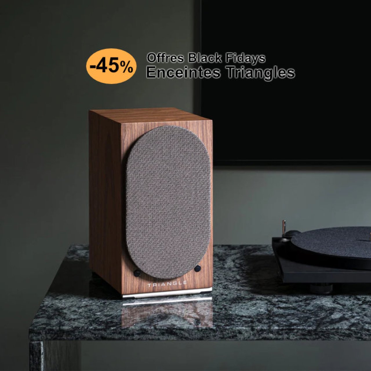 Jusqu'à -45 % sur les enceintes Hifi actives et passives de Triangle pour l'ouverture des promotions Black Friday