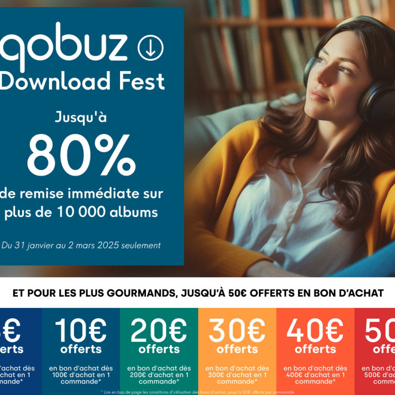 Qobuz Download Fest : jusqu'à -80 % sur le téléchargement de musique