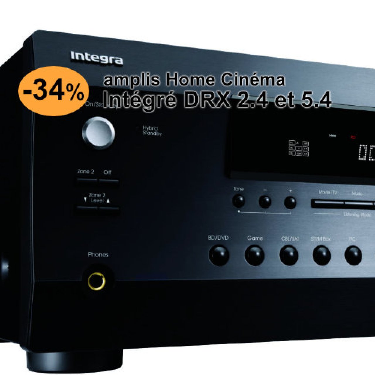 -34 % sur les amplis Home Cinéma Integra DRX 2.4 et DRX 5.4