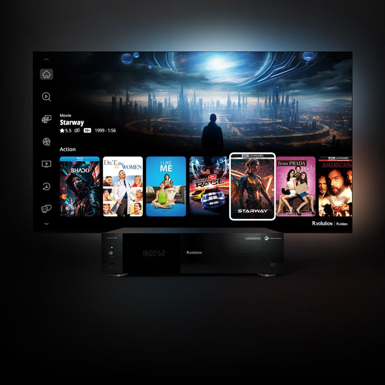 R_volution Player Pro 8K : un lecteur multimédia monstre audiophile pour cinéphages, compatible Netflix, Disney+ et Dolby Vision