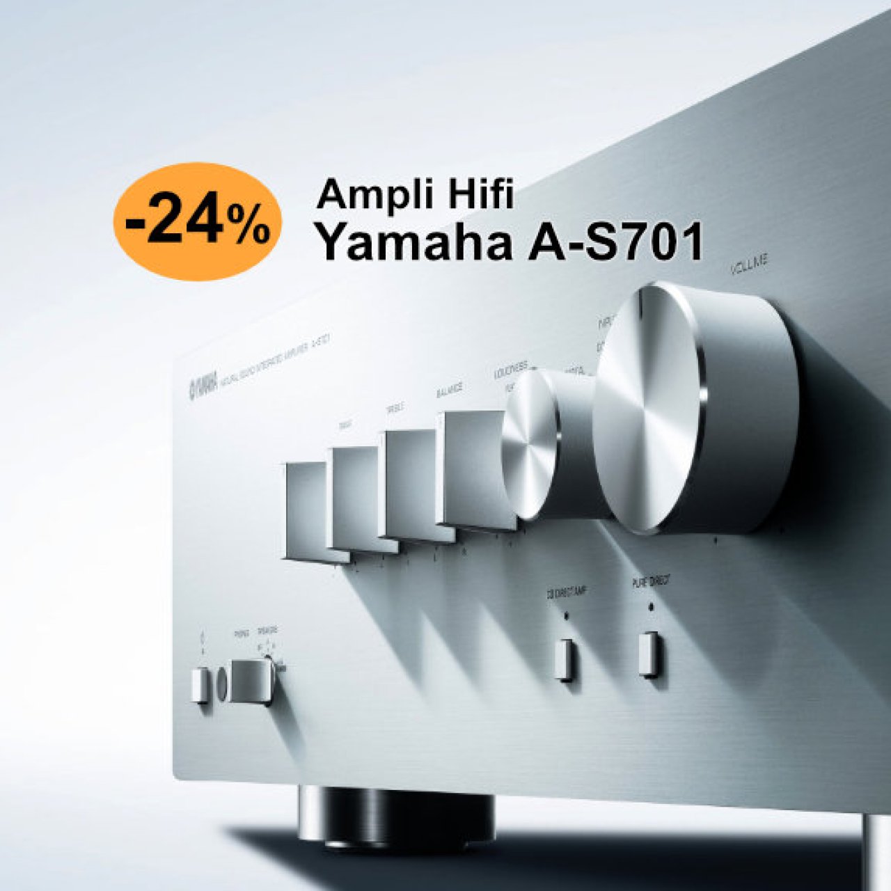 -24% sur le Yamaha A-S701 : un ampli Hifi puissant, à l'ancienne, conçu pour durer très longtemps