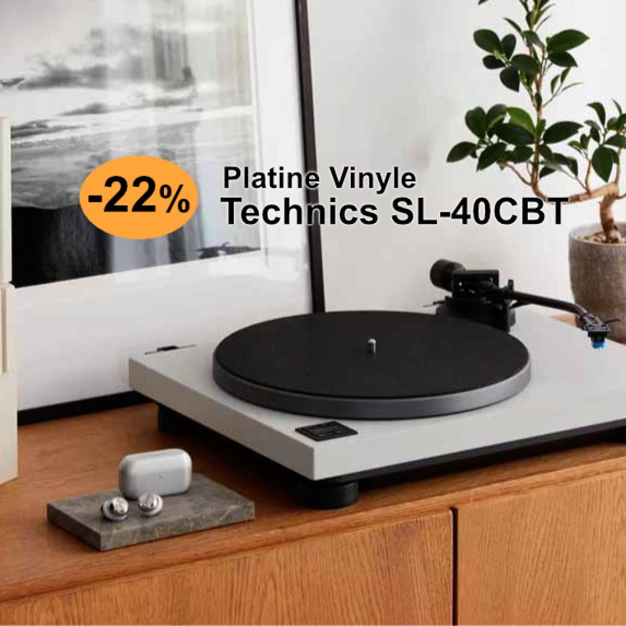 Bon plan audiophile : la platine vinyle Technics SL-40CBT est à son meilleur prix