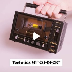 Le lecteur de K7 Technics M-1 "Co-Deck"